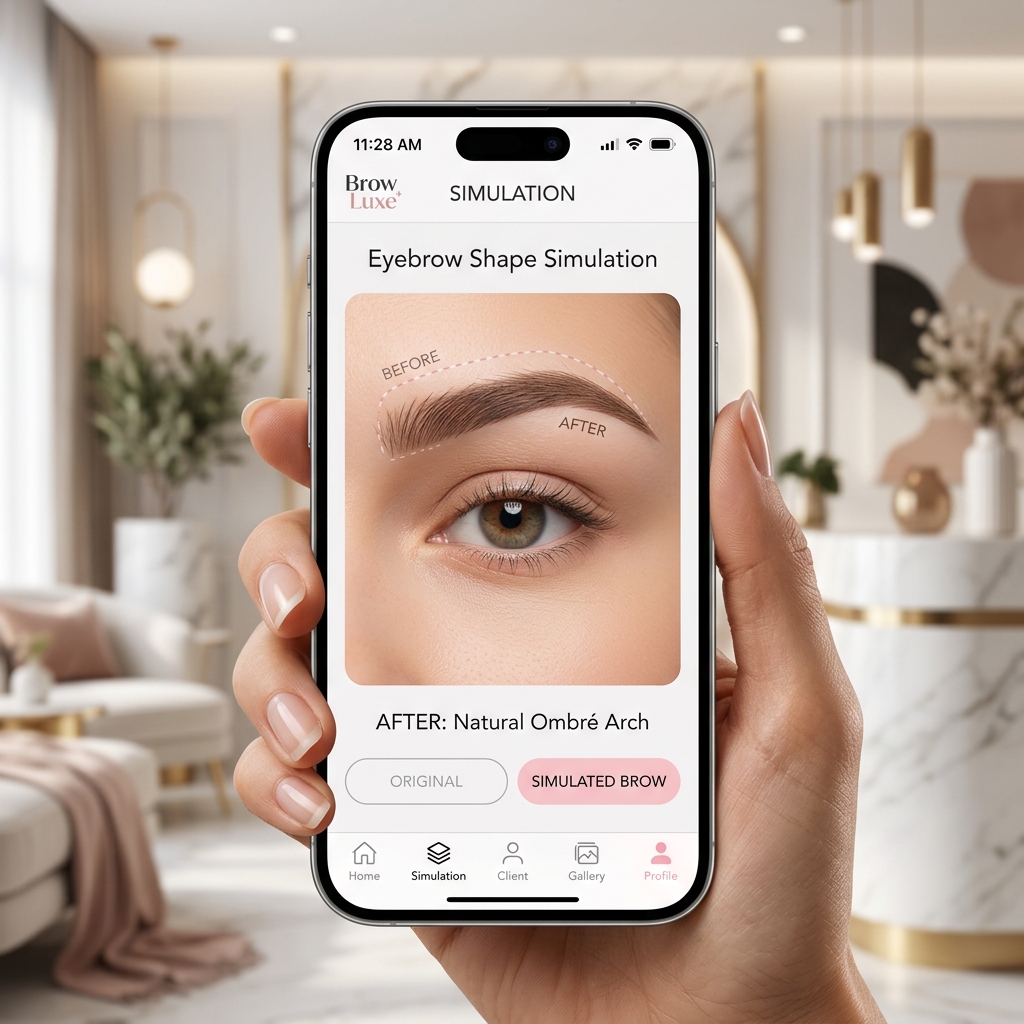 Interface do simulador mobile